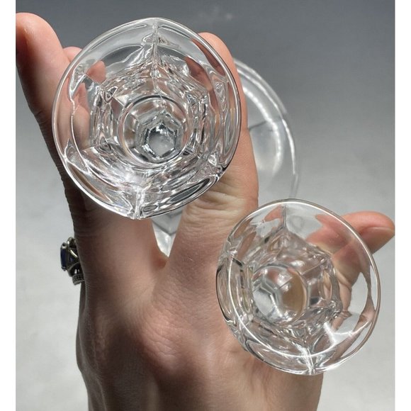 Vintage Pair of USA Leaded Crystal Candlestick Holders Candle Sticks American - Picture 8 of 8